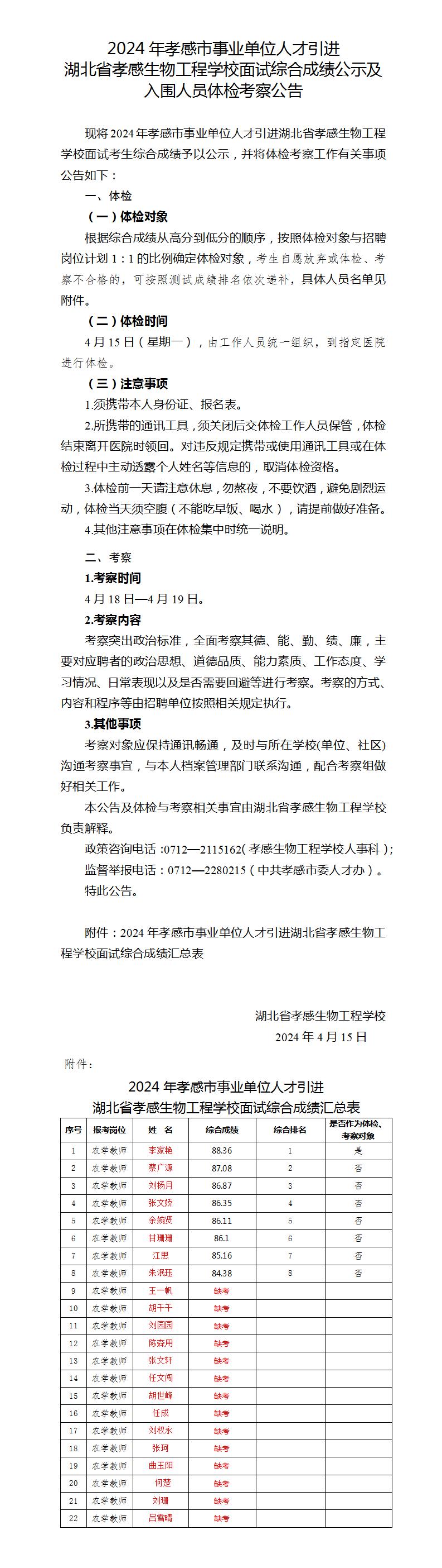 1_2024年孝感生物工程学校人才引进面试综合成绩公示及入围人员体检考察公告_01.jpg